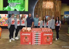 Paul Mastronardi and Wim van den Burgh (middle) with the Sunset team promoting Campari tomatoes.